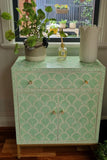 Bone Inlay 2 Door Buffet : Fan : Green