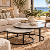 Caspian Duo Coffee Tables : Marble