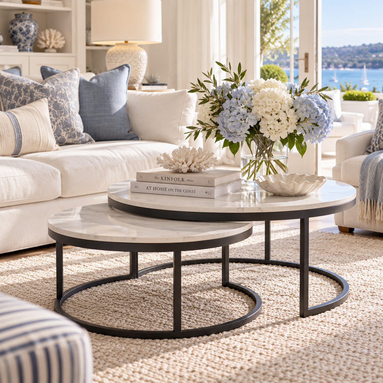 Caspian Duo Coffee Tables : Marble