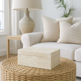 Bone Inlay Rectangular Box : Interlace : Natural