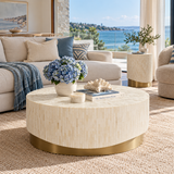Solana Bone Inlay Coffee Table