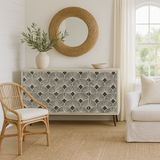 Bone Inlay Sideboard : Japanese Fan