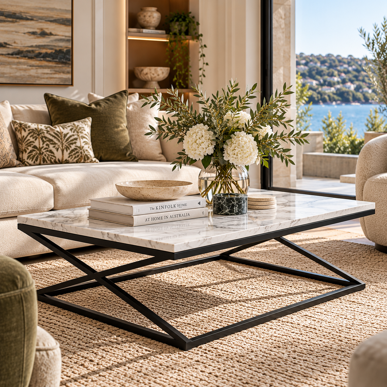 Noir Grande Coffee Table : Marble