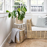 Artisan Ilala Palm Table/Basket
