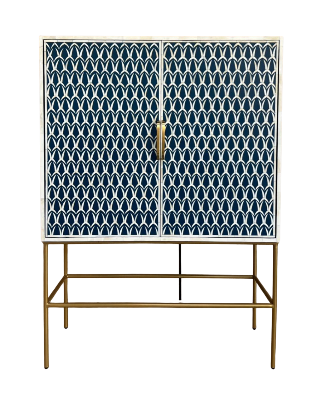 Bone Inlay Cabinet : Arches : Indigo