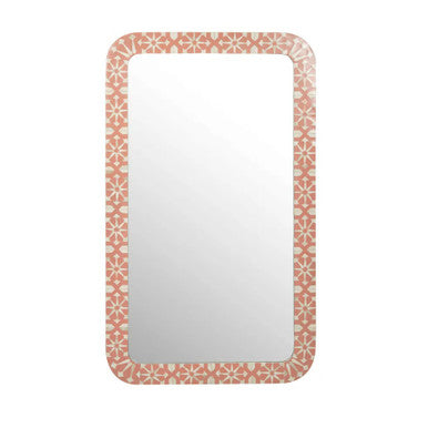 Bone Inlay Mirror : Zelliges : Peach