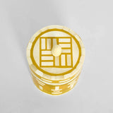Bone Inlay Miniature Canister : Axis: Saffron