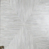 Bone Inlay Drinks Cabinet  wtih Antique Brass Legs : Pinstripe : Charcoal