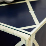 Bone Inlay 3 Drawer Chest : Delta : Black