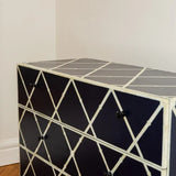 Bone Inlay 3 Drawer Chest : Delta : Black