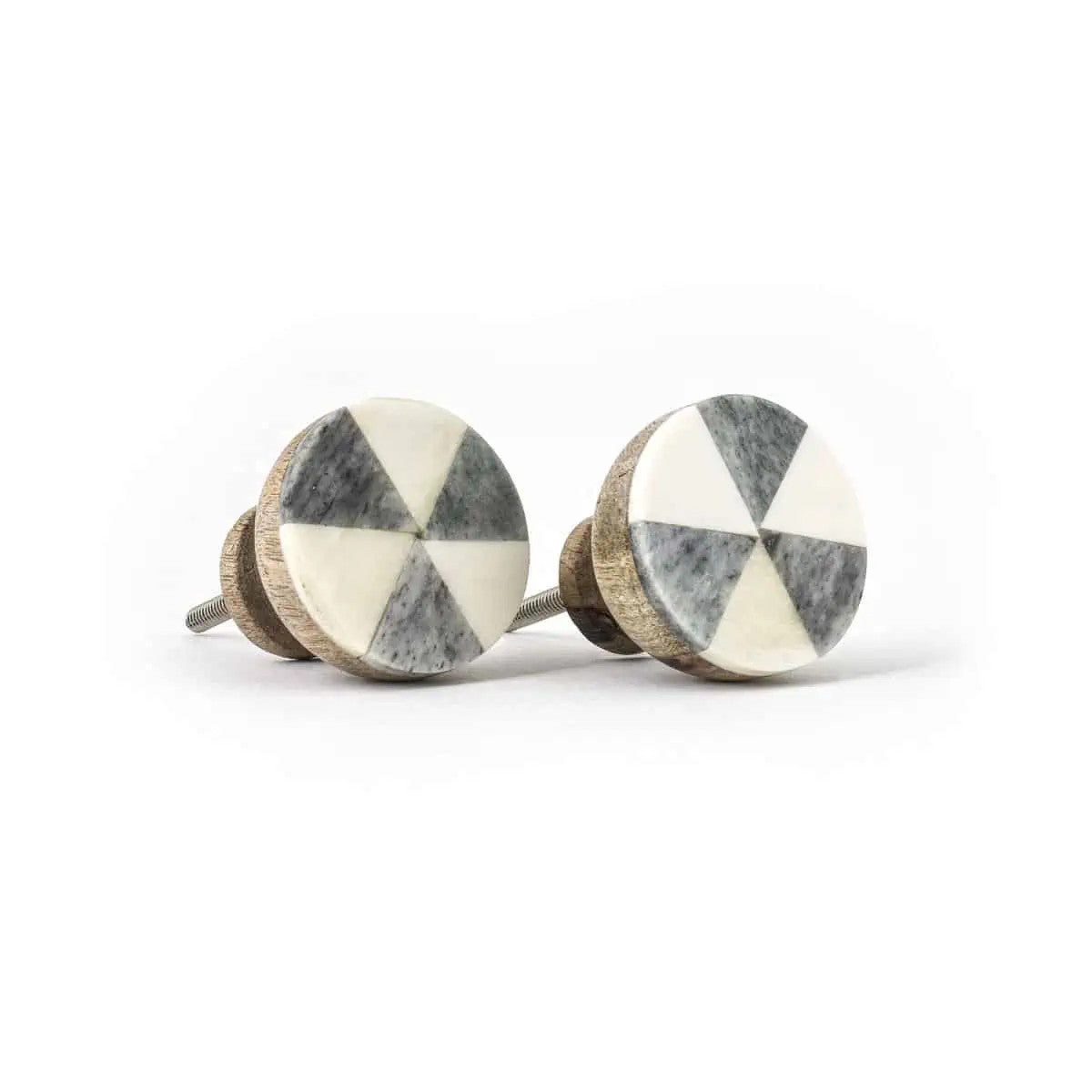 Bone Dresser Knob : Triplet : Grey