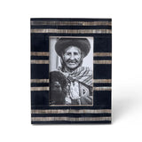 Horn Inlay Picture Frame : Black