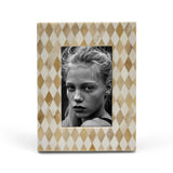 Bone Inlay Picture Frame : Diamonds : Natural