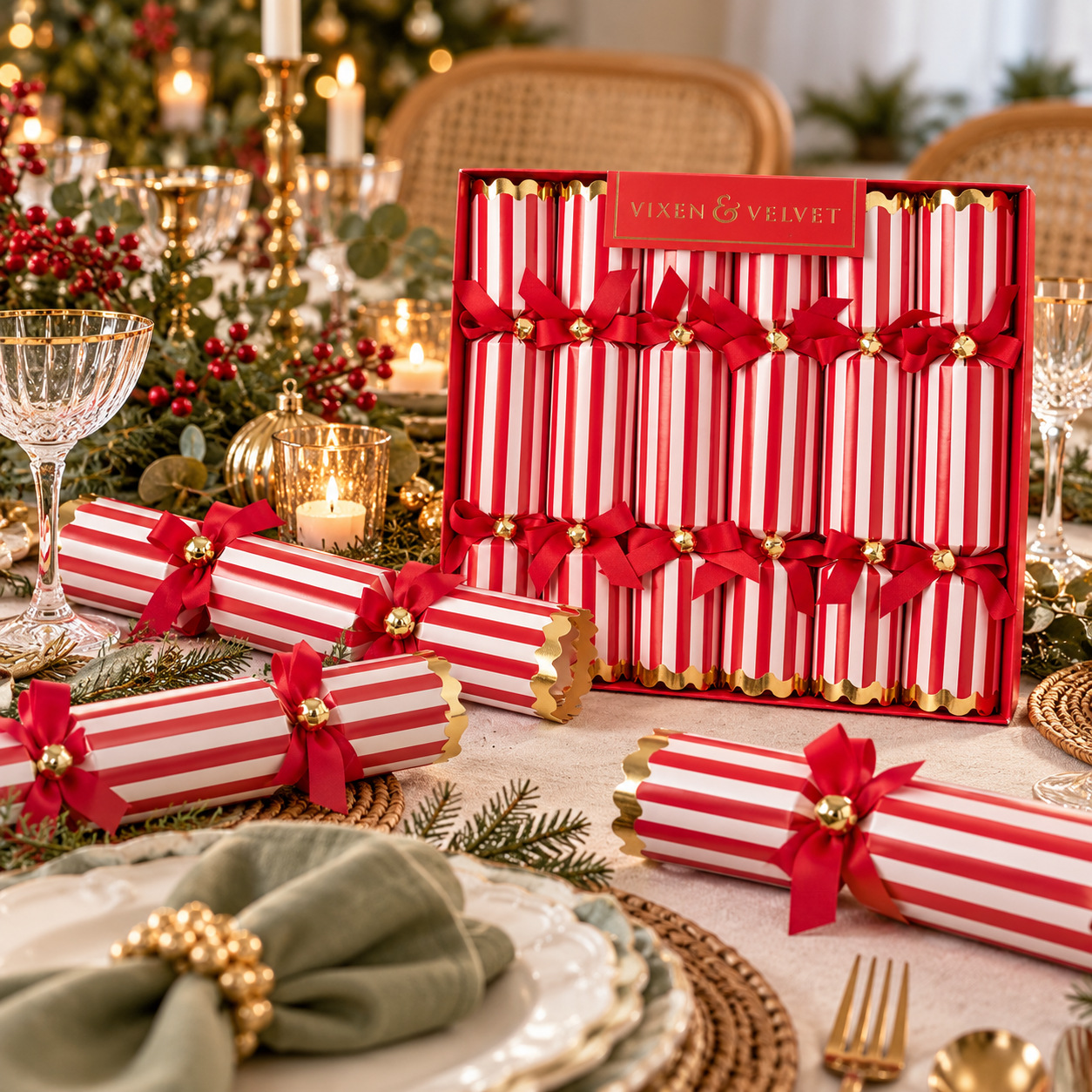 Luxe Candy Cane Bon Bons (6 Pack)