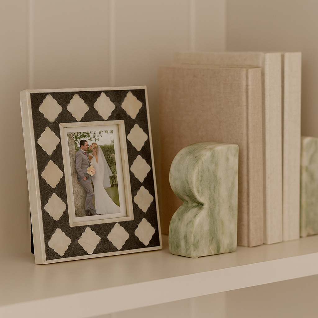 Marble Bookend : Green