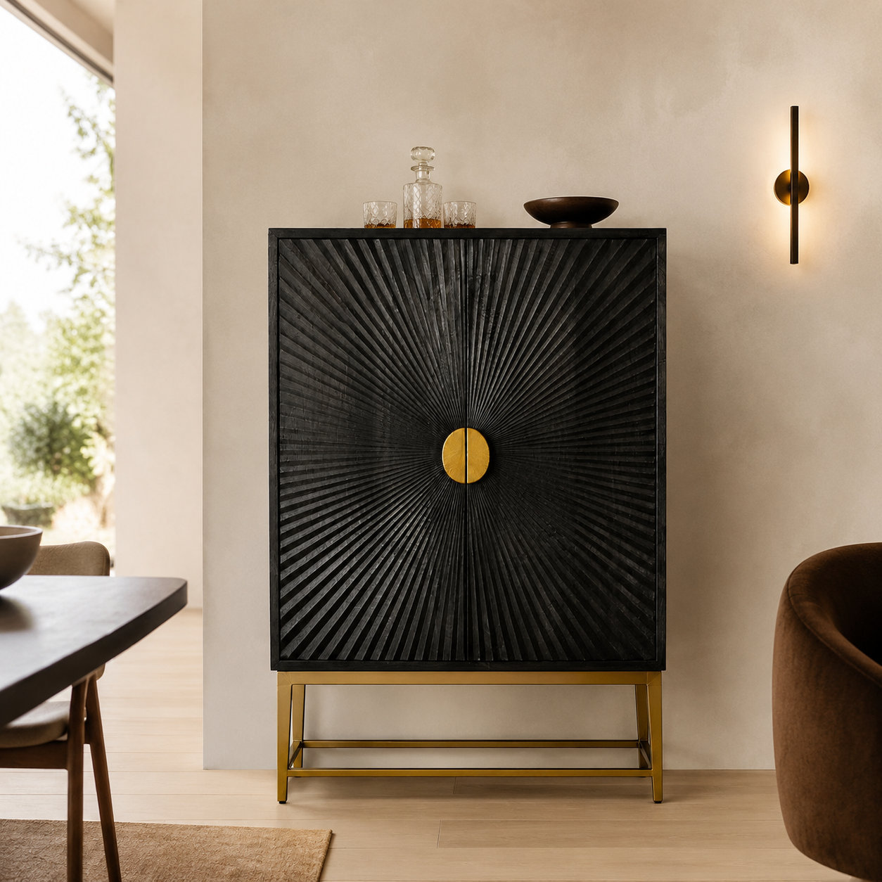 Bone Inlay Drinks Cabinet : Ellen