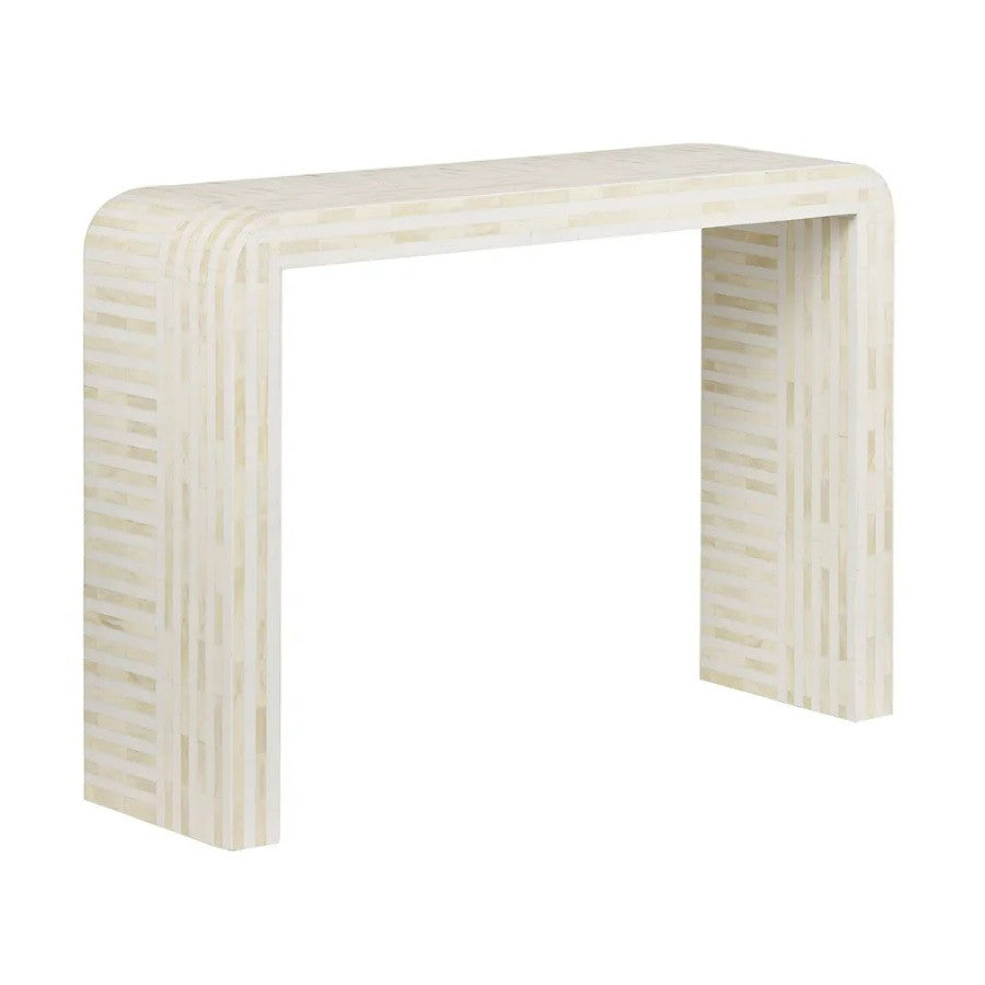 Bone Inlay Console : Stripe : Ivory