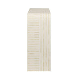 Bone Inlay Console : Stripe : Ivory