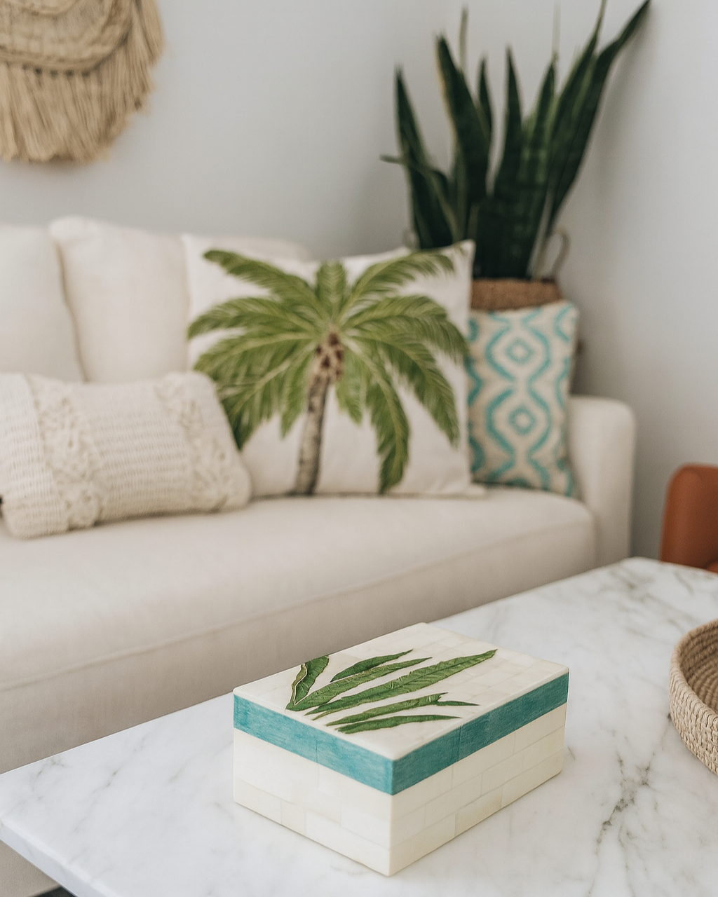 Bone Trinket Box - Fern
