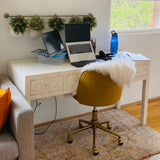 Bone Inlay Console : Starburst : White