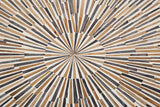 Bone & Timber Inlay Square Coffee Table (with castors)