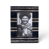 Horn Inlay Picture Frame (4 x 6) : Black