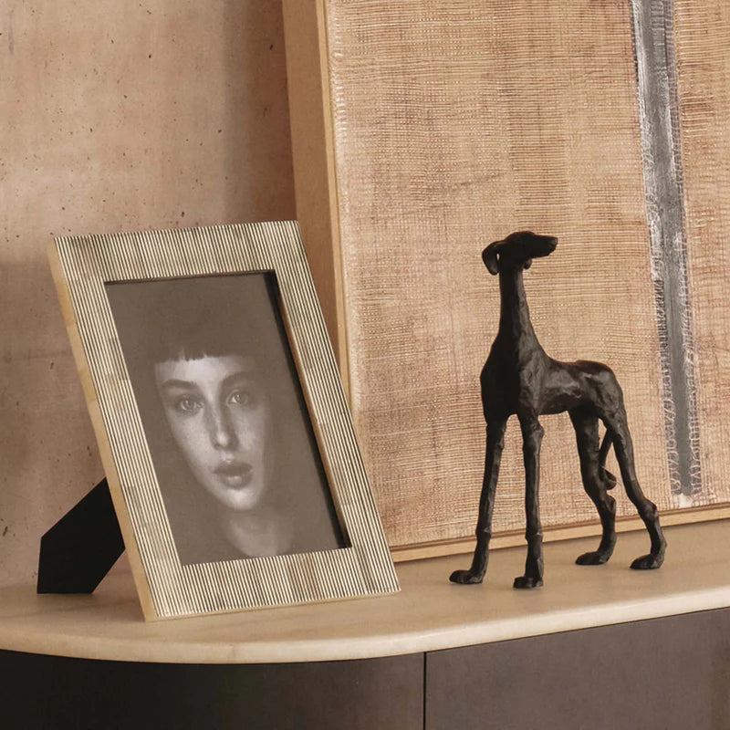 Hand-Made Indian Antique Bronze Sculpture :  Dog : Large