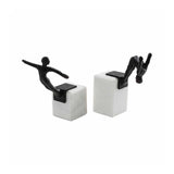 Marble Bookend/Sculptural Decor : Diving Man