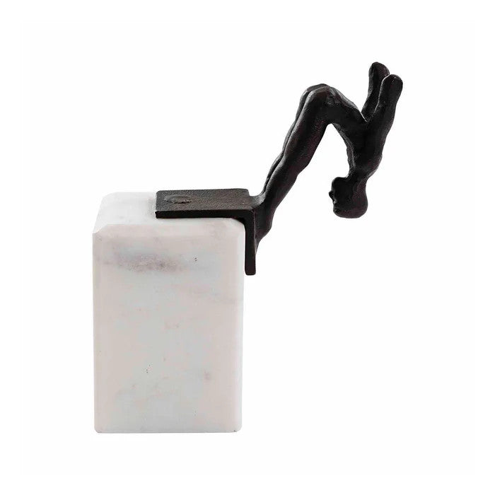Marble Bookend : Diving Man