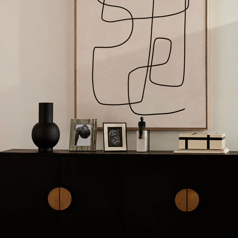Marble Bookend/Sculptural Decor : Sitting Man in Bronze