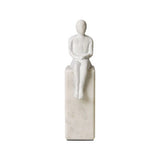 Marble Bookend : Sitting Man