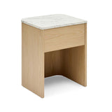 Tempest Marble Top Bedside : Natural