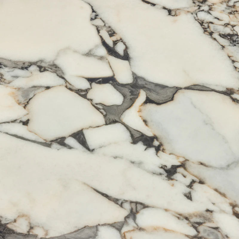 Tempest Marble Top Bedside : Chocolate