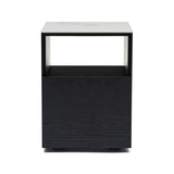 Marble Top Bedside wtih One Drawer : Natural