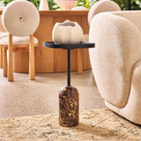 Marble Accent Table : Cherry