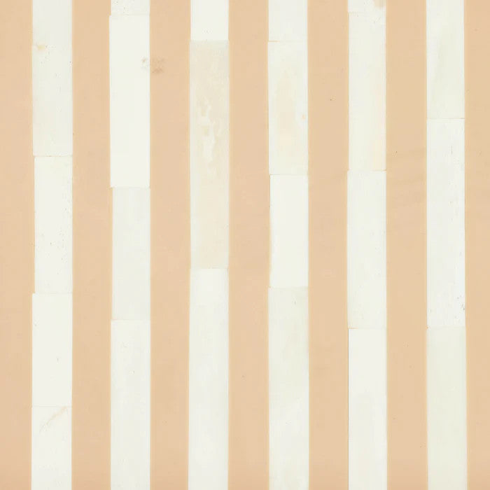 Bone Inlay 7 Drawer Chest : Stripe : Apricot