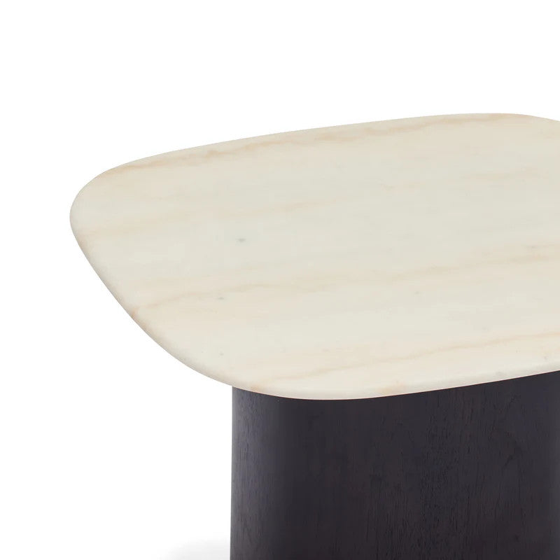 Marble Side Table : Expresso
