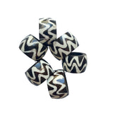 Wood & Bone Napkin Rings (Set of 6) | Handcrafted Wood & Ethically Sourced Bone