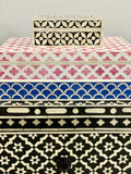 Bone Inlay Large Box : Moroccan : Pink