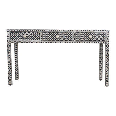 Bone Inlay Console : Starburst : Black