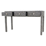 Bone Inlay Console : Starburst : Black