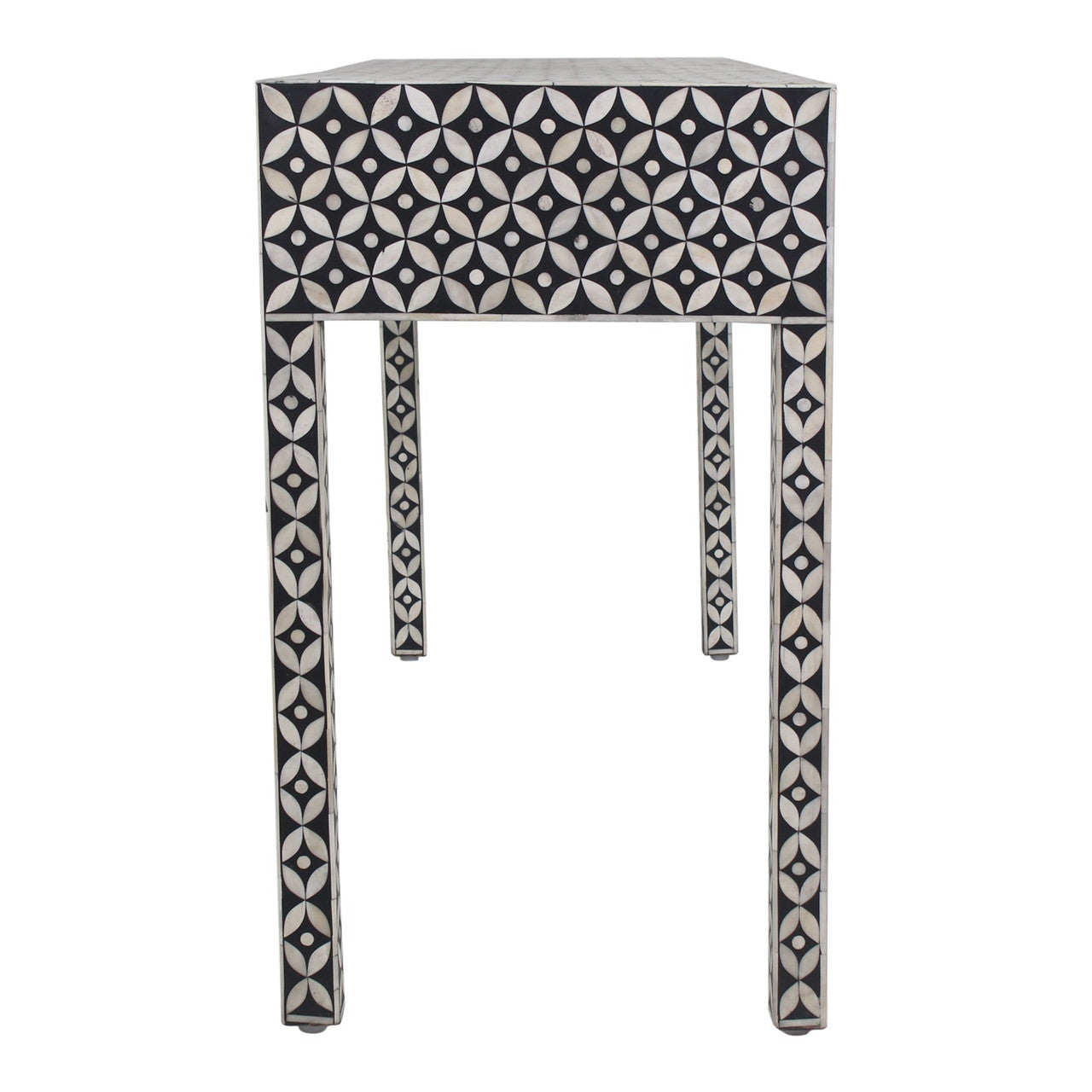 Bone Inlay Console : Starburst : Black