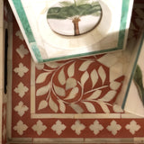 Bone Picture Frame : Green Trim