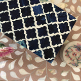 Bone Inlay Box : Moroccan : Blue