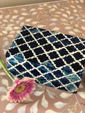 Bone Inlay Box : Moroccan : Blue