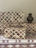 Bone Inlay Box : Moroccan : Mocha Mousse