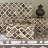 Bone Inlay Mid Size Box : Moroccan : Mocha Mousse