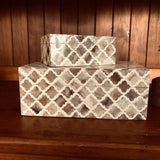 Bone Inlay Box : Moroccan : Mocha Mousse