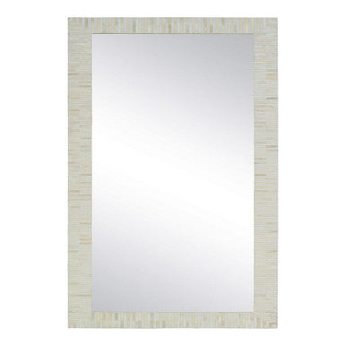 Bone Inlay Floor Mirror : Stripe : Natural
