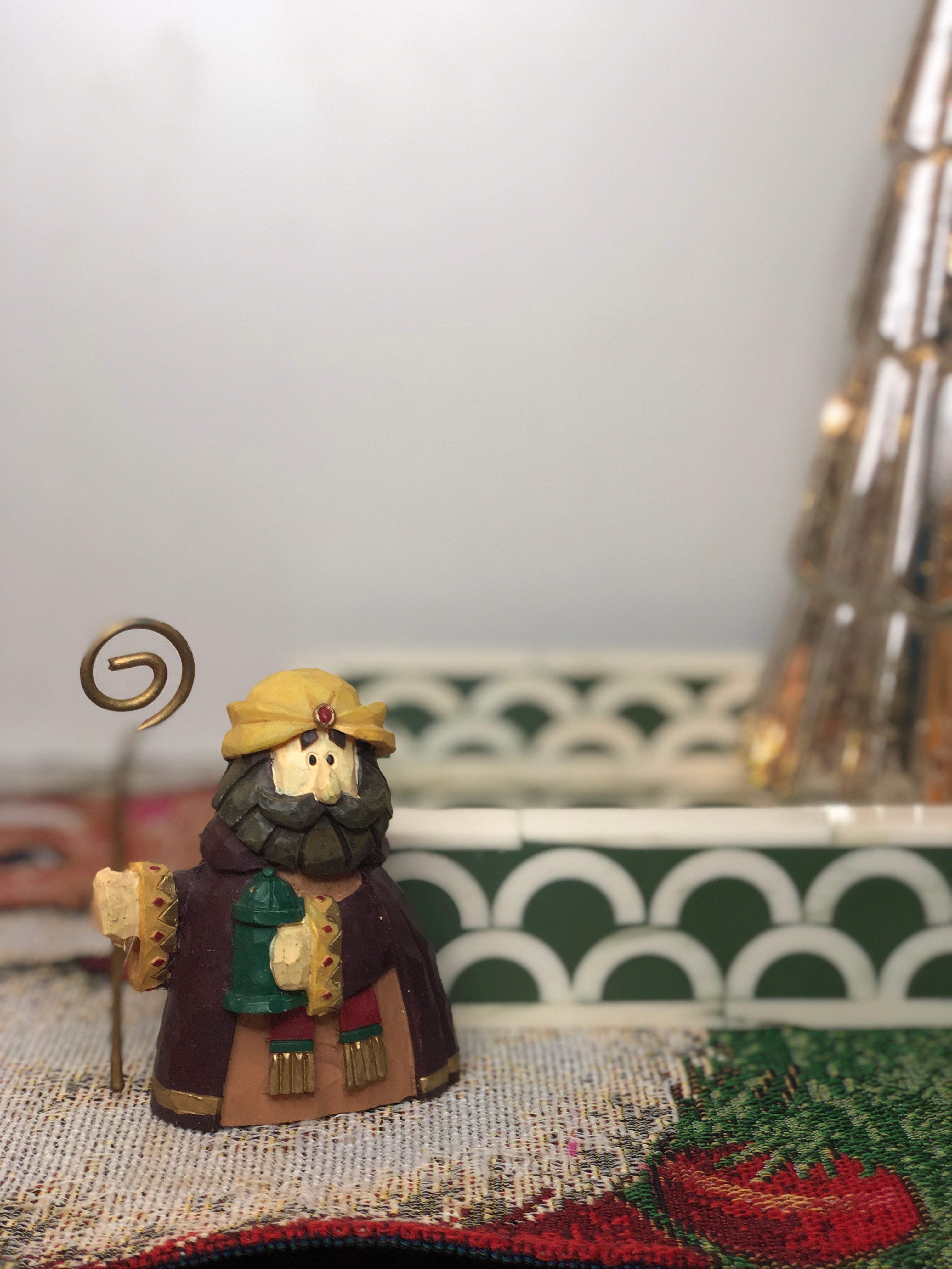 Bone Inlay Mini Tray : Scallop : Sage Green